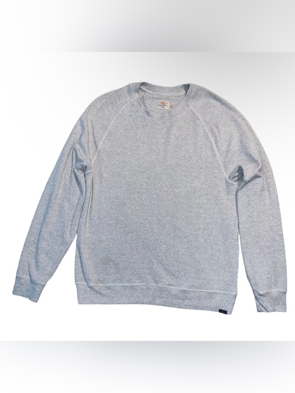 FahertyMen's Lightweight Crewneck legend Sweater - Light Heather Gray Size L